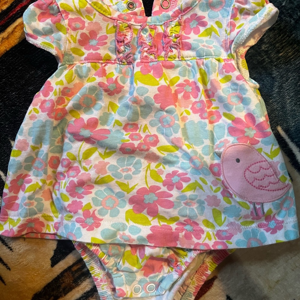 Carter's Floral Baby Dress - Pink, Blue, Green